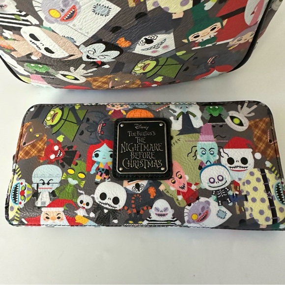 Loungefly Nightmare Before Christmas NBC Chibi Character Mini Backpack & Wallet main image 12